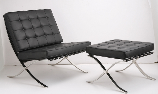 11.Mies Barcelona Chair and Ottoman